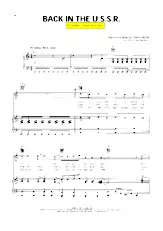 télécharger la partition d'accordéon Back in the U S S R (Interprètes : The Beatles) (Disco Rock) au format PDF