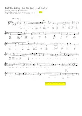 télécharger la partition d'accordéon Bayou baby (A Cajun lullaby) (Slow) au format PDF
