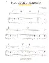 télécharger la partition d'accordéon Blue moon of Kentucky (Chant : Patsy Cline) (Quickstep Linedance) au format PDF