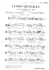 download the accordion score Como Quieras (Dis-moi pourquoi je t'aime) (Arrangement : Albert Lasry) (Samba Lente) in PDF format