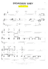 scarica la spartito per fisarmonica Broadway Baby (Du Film : Follies) (Chant : Bernadette Peters) (Slow / Fox-Trot in formato PDF