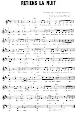 download the accordion score Retiens la nuit (Chant : Johnny Hallyday) (Arrangement : Gérard Merson) in PDF format