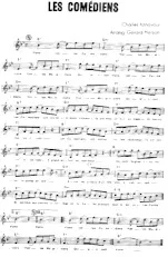 descargar la partitura para acordeón Les comédiens (Arrangement : Gérard Merson) en formato PDF