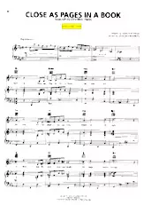 télécharger la partition d'accordéon Close as pages in a book (Du Film : Up in Central Park) (Chant : Bing Crosby) (Slow) au format PDF