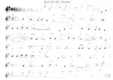 télécharger la partition d'accordéon Aloha Oe (Hawaï) (Tango) au format PDF