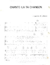 download the accordion score Chante la ta chanson in PDF format