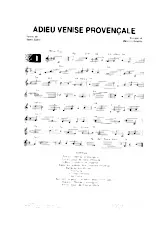 télécharger la partition d'accordéon Adieu Venise Provençale (Fox) au format PDF