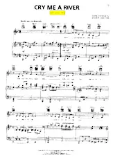 scarica la spartito per fisarmonica Cry me a river (Chant : Julie London) (Slow) in formato PDF