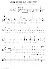 download the accordion score Venez danser sur le fox trot in PDF format