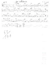 télécharger la partition d'accordéon La calédonie (Partition Manuscrite) au format PDF