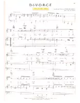 télécharger la partition d'accordéon Divorce (Chant : Tammy Wynette) (Rumba) au format PDF