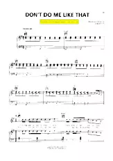 scarica la spartito per fisarmonica Don't do me like that (Interprètes : Tom Petty and The Heartbreakers) (Soul Disco Rock) in formato PDF