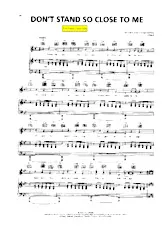 scarica la spartito per fisarmonica Don't stand so close to me (Interprètes : The Police) (Soul Rock) in formato PDF