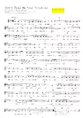 descargar la partitura para acordeón Don't tell me your troubles (Quickstep Linedance) en formato PDF