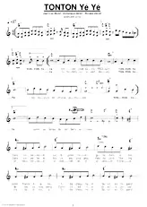 scarica la spartito per fisarmonica Tonton Yé Yé (Marche Disco) in formato PDF