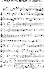 scarica la spartito per fisarmonica L'amour est un bouquet de violettes (Arrangement : Gérard Merson) (Valse) in formato PDF