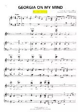 scarica la spartito per fisarmonica Georgia on my mind (Chant : Ray Charles) (Slow Blues) in formato PDF