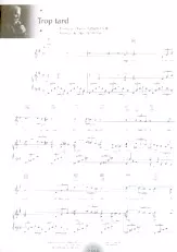 download the accordion score Trop tard (Slow) in PDF format