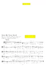 descargar la partitura para acordeón Give me your word (Chant : Tennessee Ernie Ford) (Rumba) en formato PDF