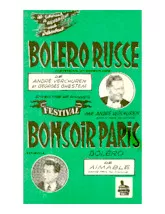 scarica la spartito per fisarmonica Bonsoir Paris (Orchestration Complète) (Boléro) in formato PDF