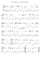 download the accordion score Blowin' In The Wind in PDF format