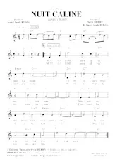 descargar la partitura para acordeón Nuit câline (Tango Chanté) en formato PDF