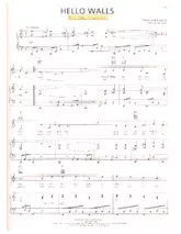 télécharger la partition d'accordéon Hello Walls (Chant : Faron Young) (Swing Madison) au format PDF