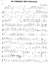 scarica la spartito per fisarmonica Au paradis des oiseaux (Arrangement : Gérard Merson) (Valse) in formato PDF