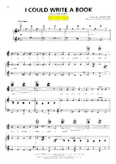 télécharger la partition d'accordéon I could write a book (Du Film : Pal Joey) (Chant : Ella Fitzgerald) (Slow Fox-Trot) au format PDF
