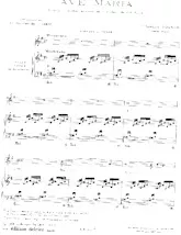 télécharger la partition d'accordéon Ave Maria (Mélodie religieuse adaptée au 1er prélude de Jean-Sébastien Bach) (Arrangement par le chanoine Henri Carol) (Partie piano orgue) au format PDF