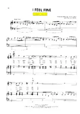 scarica la spartito per fisarmonica I feel fine (Interprètes : The Beatles) (Classic Rock) in formato PDF