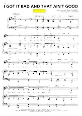 télécharger la partition d'accordéon I got it bad and that ain't good (Chant : Ella Fitzgerald) (Slow) au format PDF