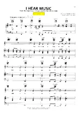 télécharger la partition d'accordéon I hear music (Du Film : Dancing on a dime) (Chant : Ella Fitzferald) (Jazz) au format PDF