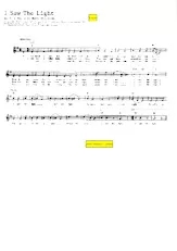 télécharger la partition d'accordéon I saw the light (Cajun) au format PDF