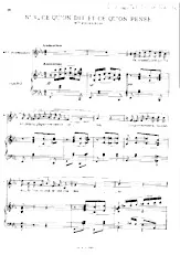 scarica la spartito per fisarmonica Ce qu'on dit et ce qu'on pense (De l'Opérette : Pas sur la bouche) (Pour Piano) in formato PDF