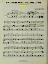 télécharger la partition d'accordéon I wonder what became of me (Du Film : St Louis Man) (Chant : Sylvia McNair) (Slow) au format PDF