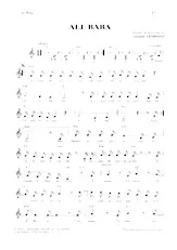 descargar la partitura para acordeón Ali Baba (Chant : André Bézu) en formato PDF