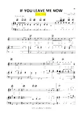 télécharger la partition d'accordéon If you leave me now (Interprètres : Chicago) (Rumba) au format PDF