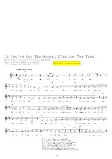 descargar la partitura para acordeón If you've got the money I've got the time (Chant : Willie Nelson) (Quickstep Linedance) en formato PDF