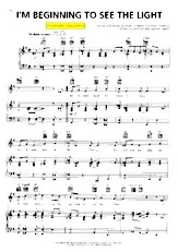 télécharger la partition d'accordéon I'm beginning to see the light (Chant : Ella Fitzgerald) (Swing Madison) au format PDF