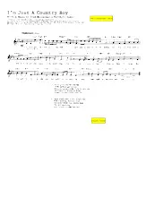 télécharger la partition d'accordéon I'm just a country boy (Chant : Harry Belafonte) (Slow) au format PDF