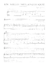 scarica la spartito per fisarmonica En mélo mélancolique (Valse Musette) in formato PDF