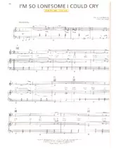 télécharger la partition d'accordéon I'm so lonesome I could cry (Valse Lente) au format PDF