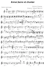 scarica la spartito per fisarmonica Aimer boire et chanter (Arrangement : Gérard Merson) in formato PDF