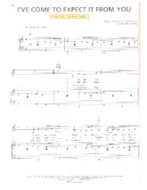 descargar la partitura para acordeón I've come to expect it from you (Chant : George Strait) (Quickstep Linedance) en formato PDF