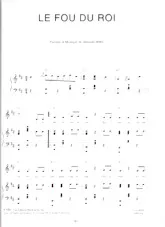 télécharger la partition d'accordéon Le fou du roi (Valse Menuet) au format PDF
