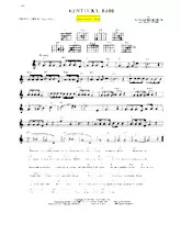 télécharger la partition d'accordéon Kentucky Babe (Chant : Dean Martin) (Slow) au format PDF