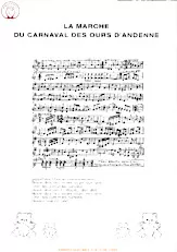 descargar la partitura para acordeón La marche du carnaval des ours d'Andenne en formato PDF