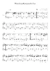 télécharger la partition d'accordéon Muistoja Karpaateilta (Souvenirs des Carpates) (Arrangement :  A I Johnsen) (valse) au format PDF