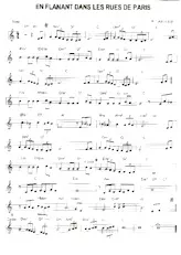 scarica la spartito per fisarmonica En flânant dans les rues de Paris (Slow / Swing Manouche) (Relevé) in formato PDF